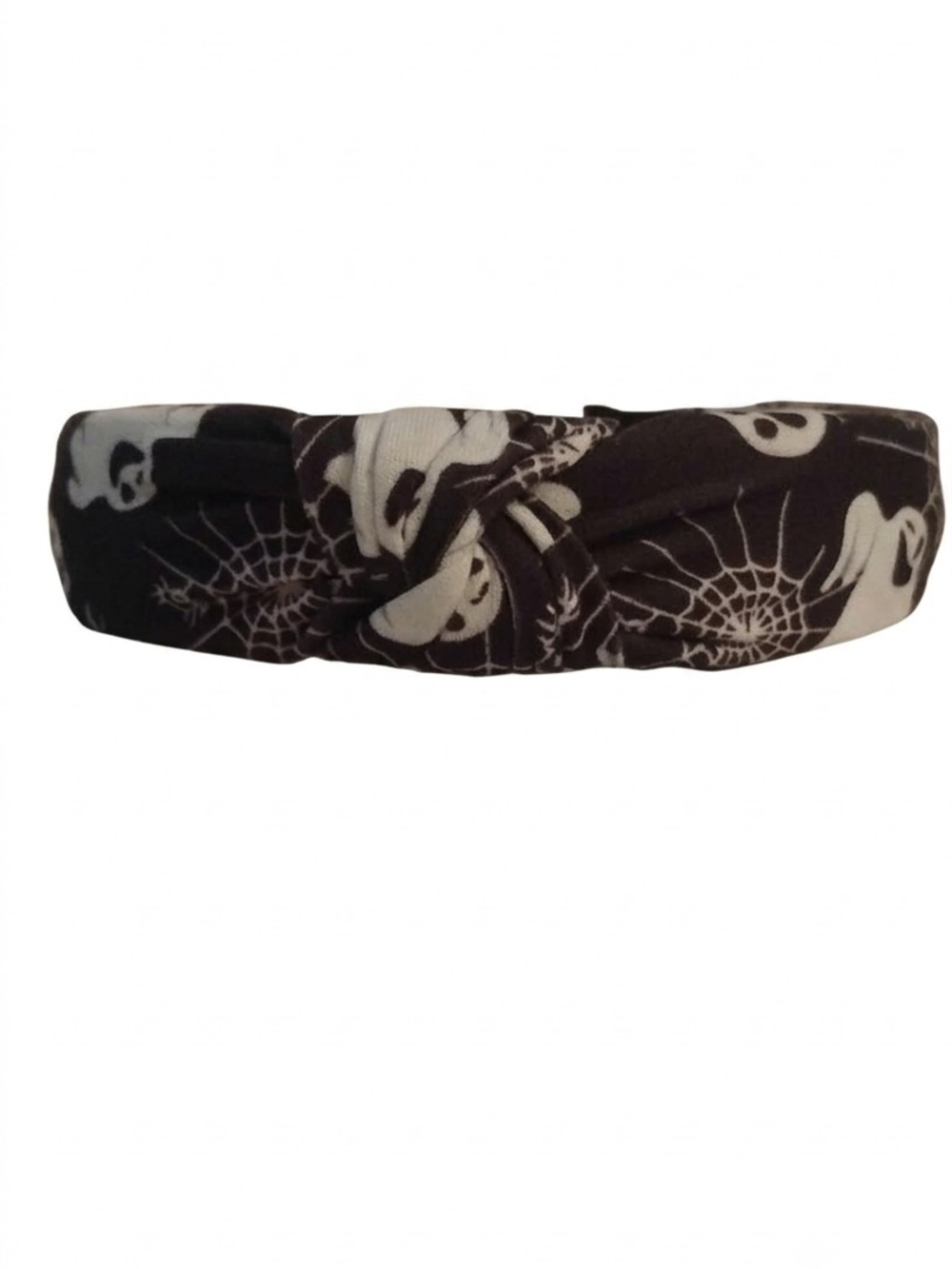 Headband Spooky Halloween Ghost & Spiderweb Knot Headband NWOT